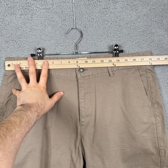 Flint & Tinder Shorts Mens 34 Beige Khaki‎ 365 Chino Stretch Huckberry Everyday - Picture 7 of 12